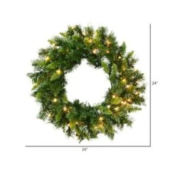 Vickerman Pre-Lit Artificial Christmas Wreath (05515) -Roman Ornaments Shop 055152md