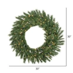 Vickerman Pre-Lit Artificial Christmas Wreath (05517) -Roman Ornaments Shop 055172md
