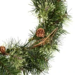 Vickerman Artificial Unlit Christmas Wreath With Pine Cones And Grapevines (06339) -Roman Ornaments Shop 063392md