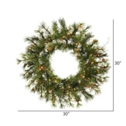 Vickerman Pre-Lit Artificial Christmas Wreath (06346) -Roman Ornaments Shop 063463md