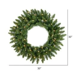 Vickerman Pre-Lit Artificial Christmas Wreath (10954) -Roman Ornaments Shop 109543md