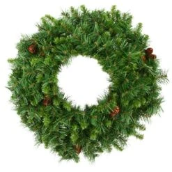 Vickerman Artificial Christmas Wreath With Pine Cones (11676)