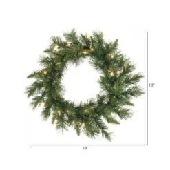 Vickerman Pre-Lit Artificial Christmas Wreath (12195) -Roman Ornaments Shop 121952md