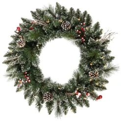 Vickerman Pre-Lit Artificial Christmas Wreath (18807)
