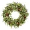 Vickerman Artificial Unlit Christmas Wreath With Pine Cones (23300)