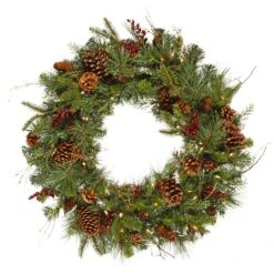 Vickerman Pre-Lit Artificial Christmas Wreath (23350)