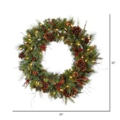 Vickerman Pre-Lit Artificial Christmas Wreath (23351) -Roman Ornaments Shop 233513md