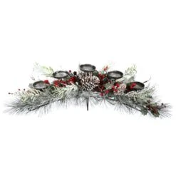Vickerman Christmas Candle Holder For 3" Candle (24608)