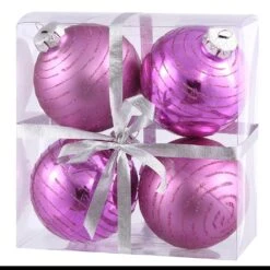 Vickerman Christmas Tree Ornament (4 Pack) (24667)