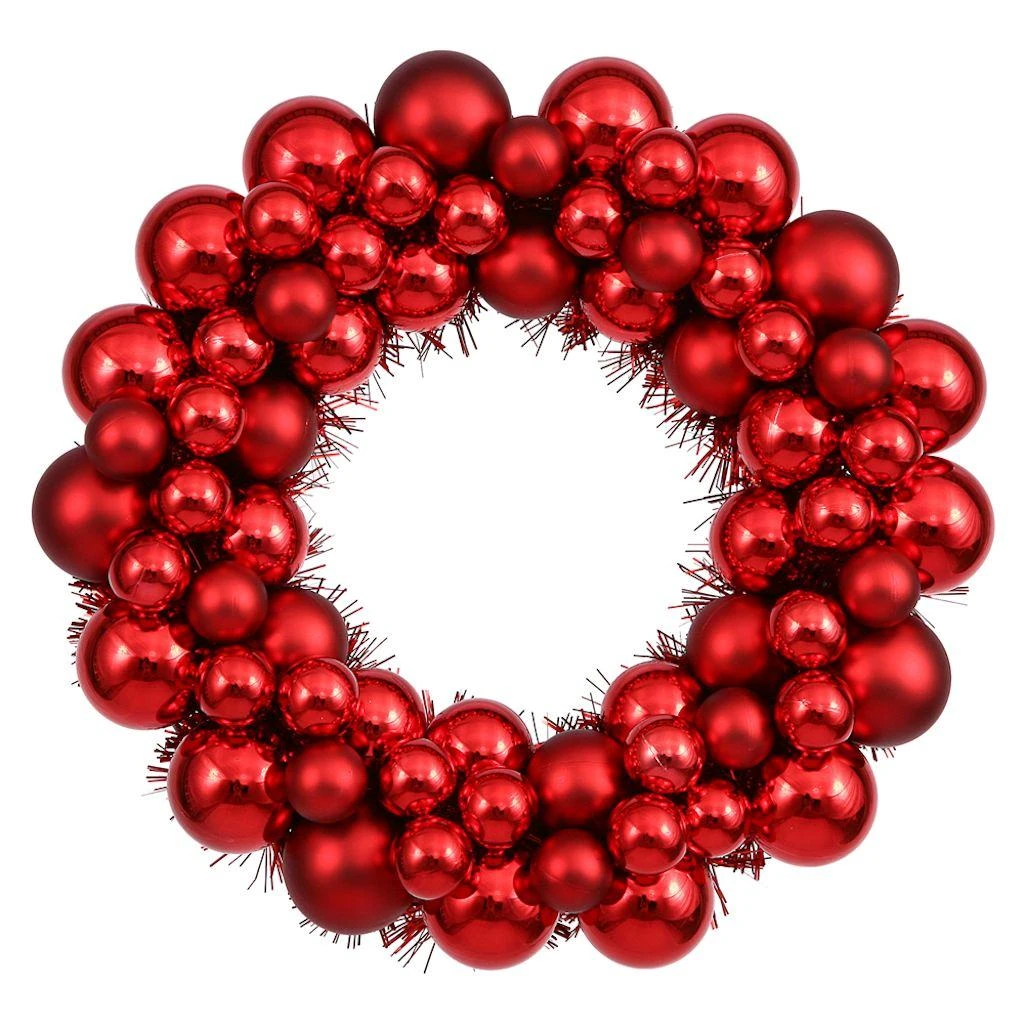 Vickerman Unlit Christmas Ornament Wreath (24740) 1 Vickerman Unlit Christmas Ornament Wreath (24740)