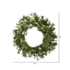 Vickerman Pre-Lit Artificial Christmas Wreath (309843) -Roman Ornaments Shop 3098432md