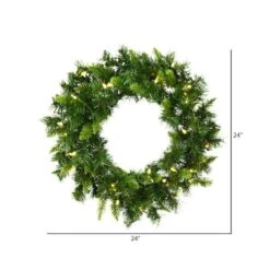 Vickerman Pre-Lit Artificial Christmas Wreath (31105) -Roman Ornaments Shop 311052md