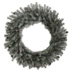 Vickerman Artificial Unlit Christmas Wreath With Pine Cones (335451)