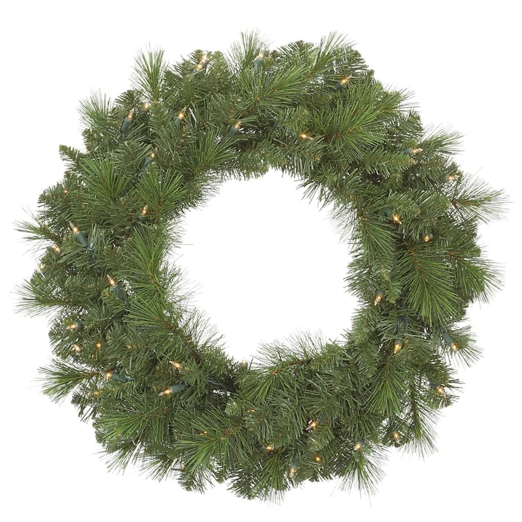 Vickerman Pre-Lit Artificial Christmas Wreath (34360) 1 Vickerman Pre-Lit Artificial Christmas Wreath (34360)