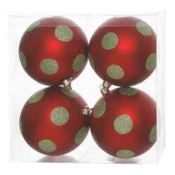 Vickerman Christmas Tree Ornament (4 Pack) (34464)