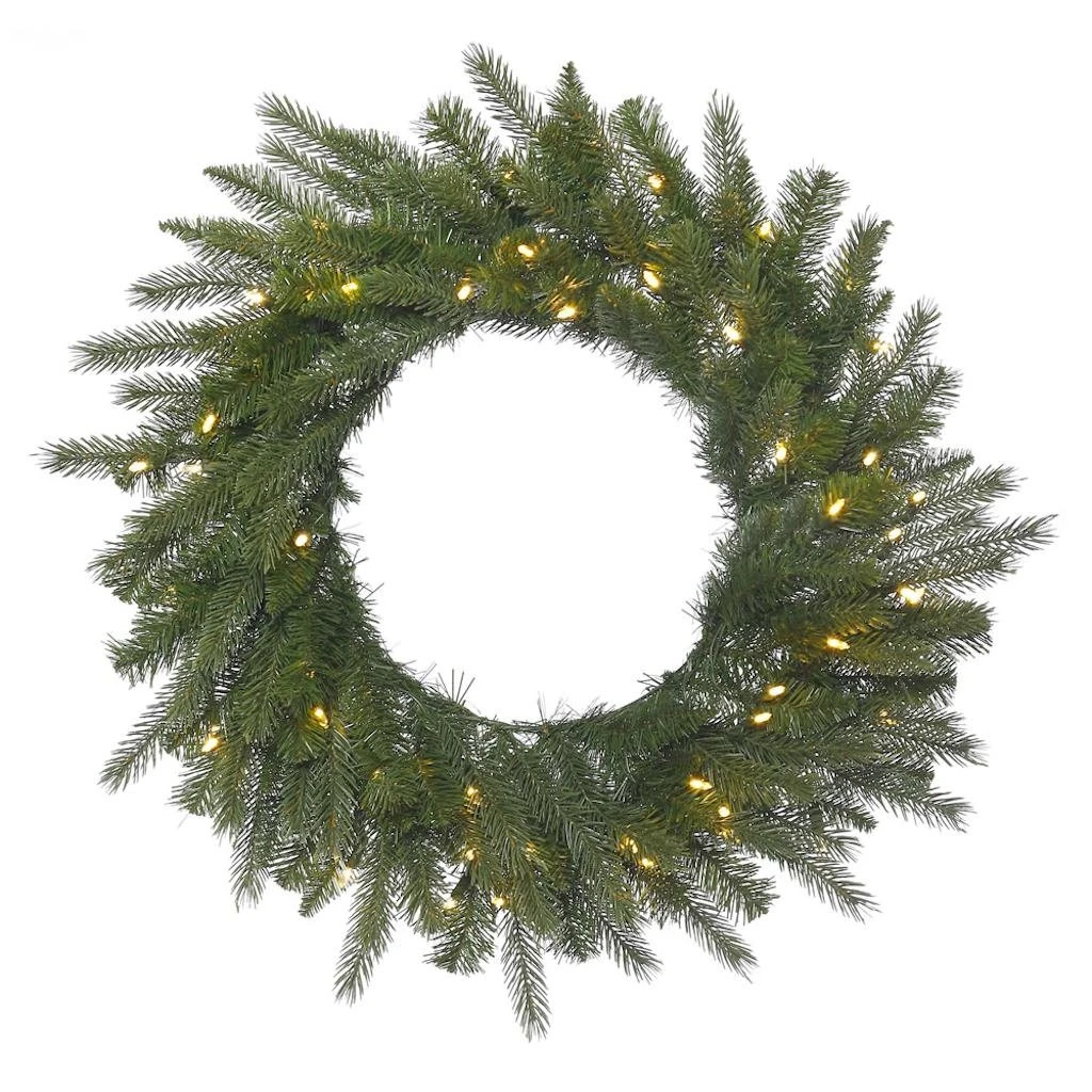 Vickerman Pre-Lit Artificial Christmas Wreath (382394) 1 Vickerman Pre-Lit Artificial Christmas Wreath (382394)