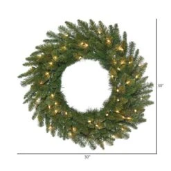 Vickerman Pre-Lit Artificial Christmas Wreath (383384) -Roman Ornaments Shop 3833842md