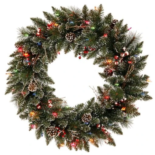 Vickerman Prelit Artificial Christmas Wreath (421161) -Roman Ornaments Shop 421161lg