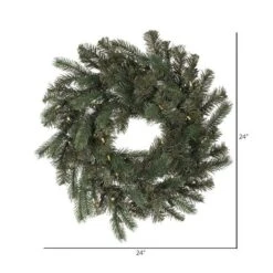 Vickerman Pre-lit Artificial Christmas Wreath (456026) -Roman Ornaments Shop 4560266md