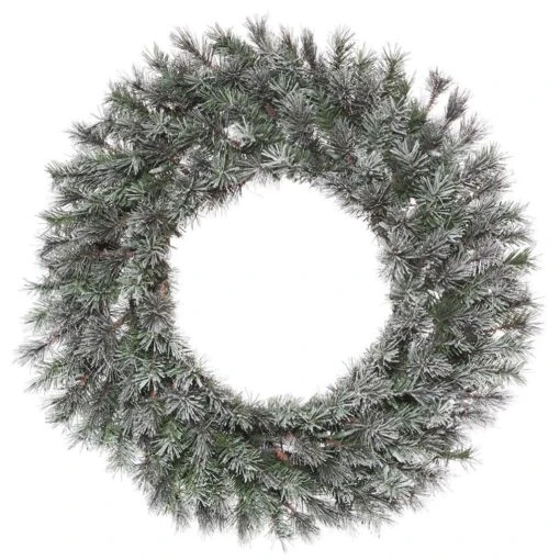 Vickerman Artificial Unlit Christmas Wreath (499030) -Roman Ornaments Shop 499030lg