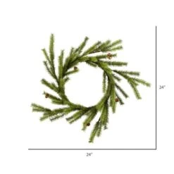 Vickerman Artificial Unlit Christmas Wreath (611203) -Roman Ornaments Shop 6112032md