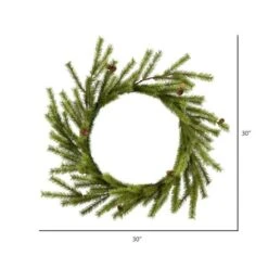 Vickerman Artificial Unlit Christmas Wreath (611210) -Roman Ornaments Shop 6112102md