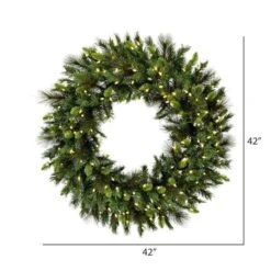 Vickerman Prelit Artificial Christmas Wreath (634349) -Roman Ornaments Shop 6342713md