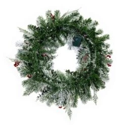 Vickerman Unlit Artificial Christmas Wreath (675687) -Roman Ornaments Shop 675687backmd