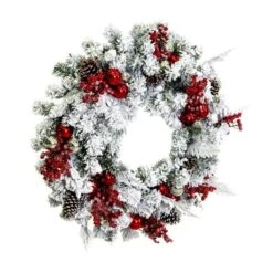 Vickerman Unlit Artificial Christmas Wreath (675687) -Roman Ornaments Shop 675687frontmd