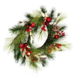 Vickerman Artificial Unlit Christmas Wreath (675731) -Roman Ornaments Shop 675731frontmd