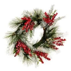 Vickerman Pre-Lit Artificial Christmas Wreath (676493) 7 Vickerman Pre-Lit Artificial Christmas Wreath (676493) -Roman Ornaments Shop 676493frontmd