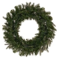 Vickerman Artificial Unlit Christmas Wreath (692424) -Roman Ornaments Shop 692424backmd 1