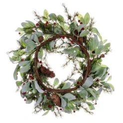 Vickerman Artificial Unlit Christmas Wreath (712597) -Roman Ornaments Shop 712597backmd