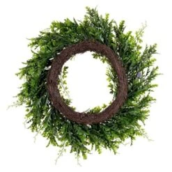 Vickerman Artificial Unlit Christmas Wreath (717424) 11 Vickerman Artificial Unlit Christmas Wreath (717424) -Roman Ornaments Shop 717424backmd