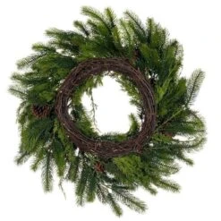 Vickerman Unlit Artificial Christmas Wreath (743201) -Roman Ornaments Shop 743195backmd